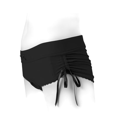 SpareParts Sasha Harness Black/Black Nylon - 3X
