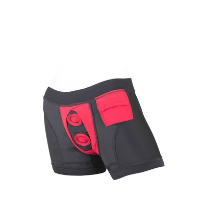 SpareParts Tomboii Black/Red Nylon - 2X