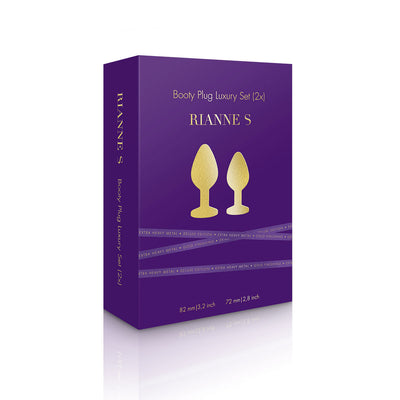Rianne S Booty Plug Set 2-Pack - Gold