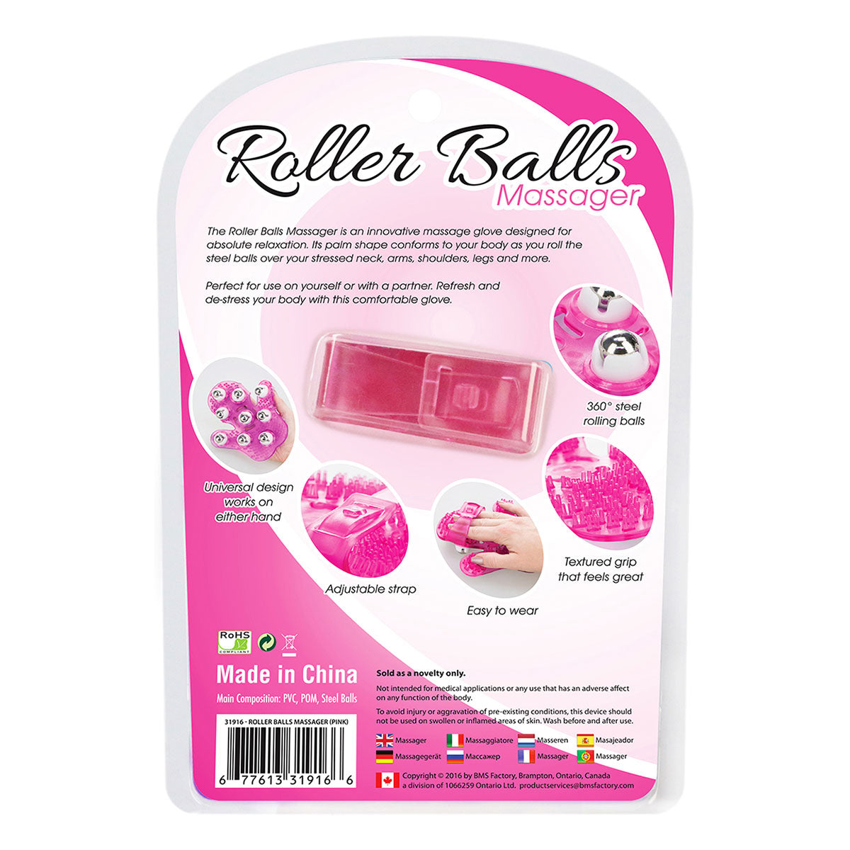 Simple & True Roller Balls Massager - Pink