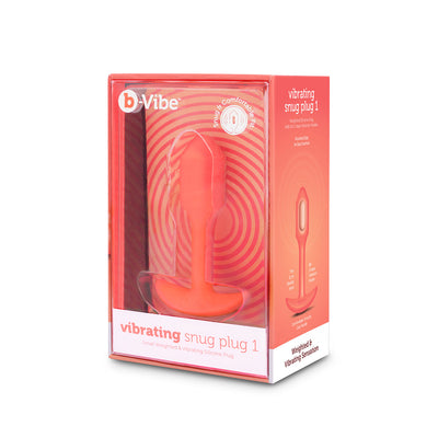 B-Vibe Vibrating Snug Plug 1 (S) - Orange