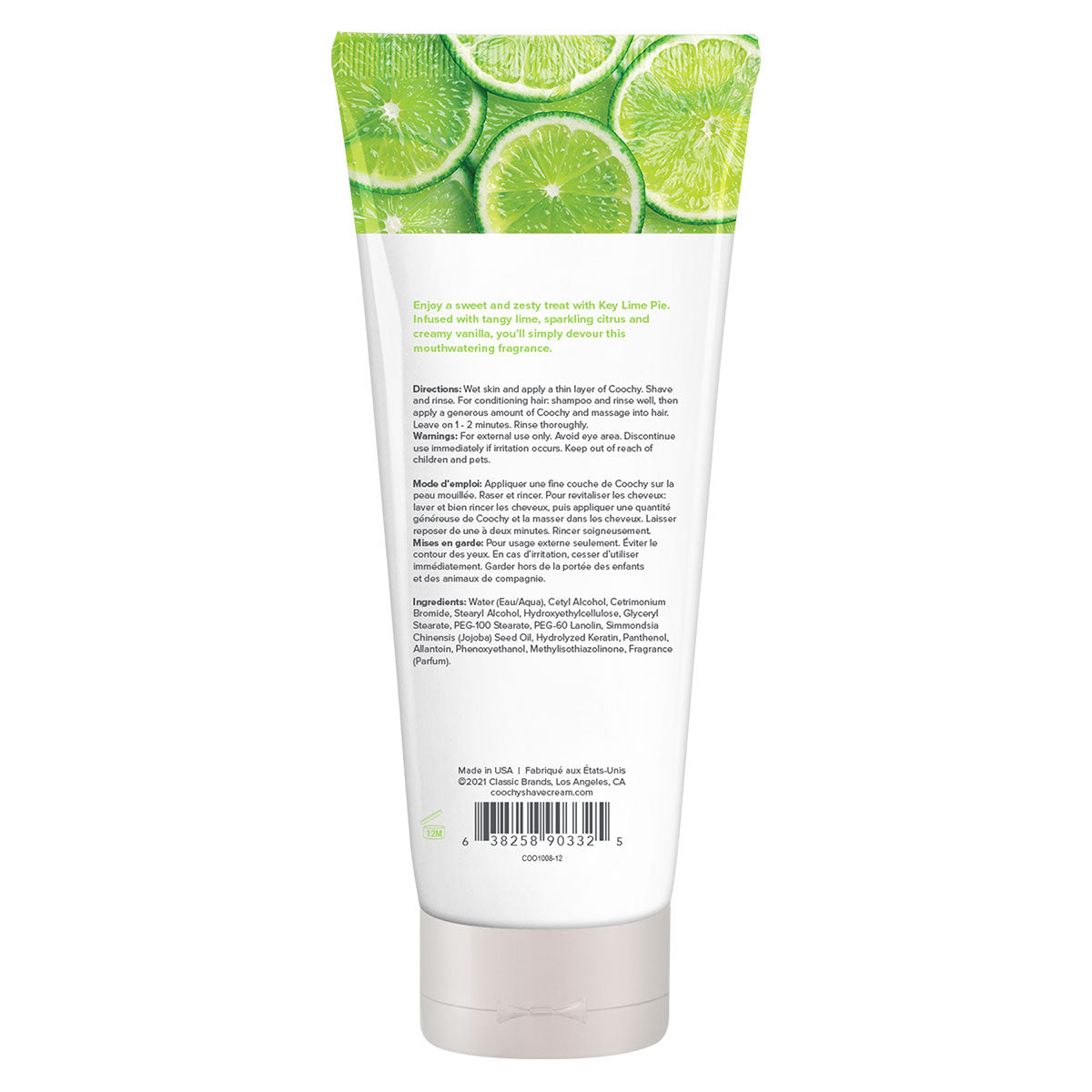 Coochy Shave Cream 12.5oz - Key Lime Pie