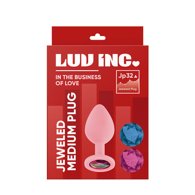 Luv Inc Jeweled Plug Medium - Light Pink