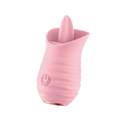 Luv Inc Tongue Flickering Vibrator - Pink