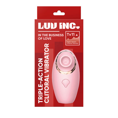 Luv Inc Triple-Action Clitoral Vibrator - Pink