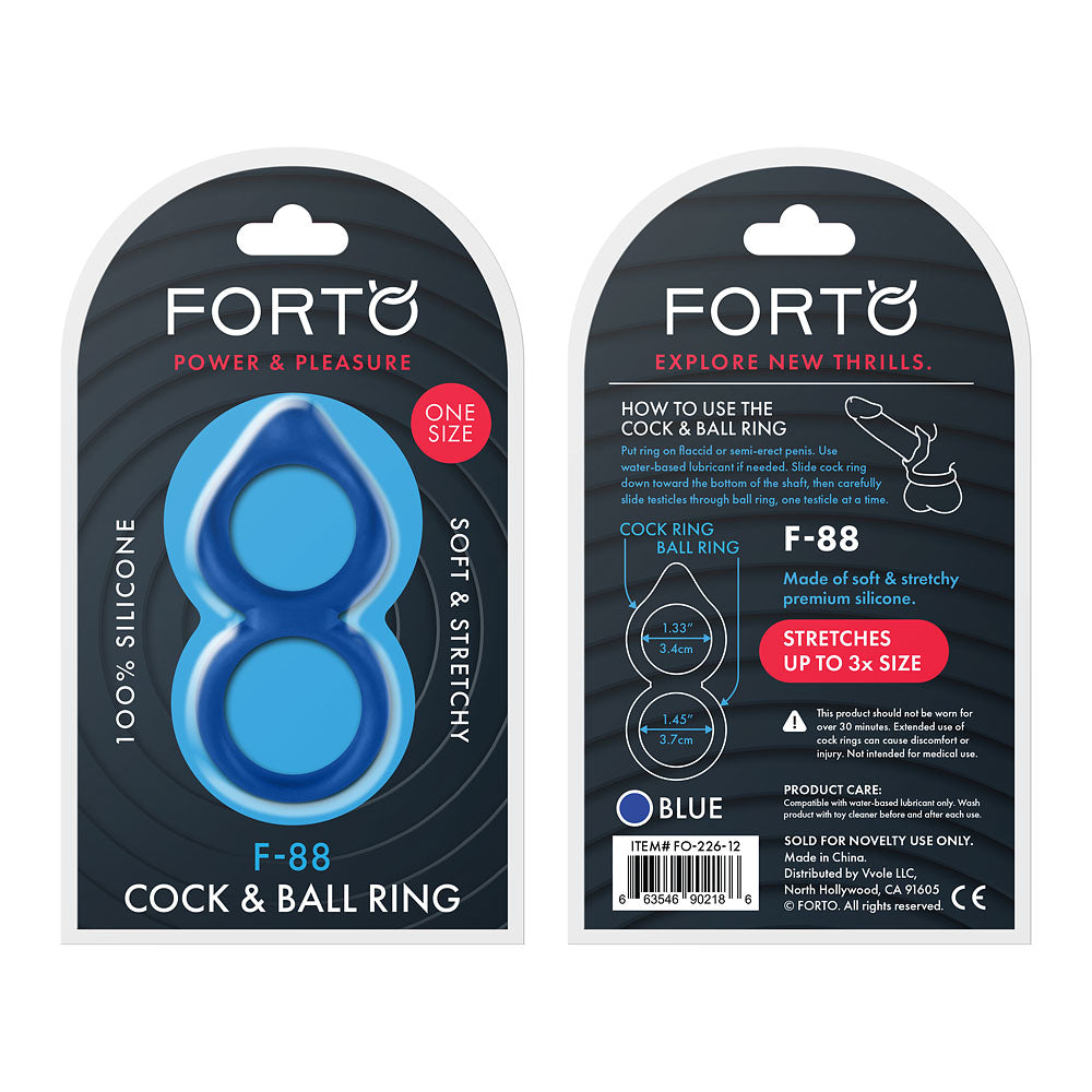 FORTO F-88 Double C-Ring - Blue