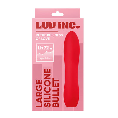 Luv Inc Large Silicone Bullet - Red