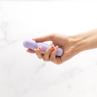 Emojibator Tiny Wand Vibrator - Lavender