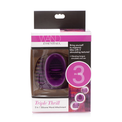 Wand Essentials Thunder-Gasm 3-in-1 Silicone Wand Attachment
