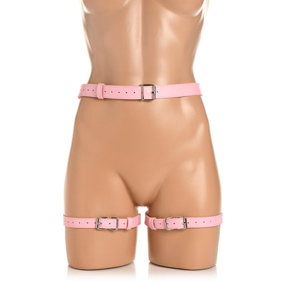 Bondage Harness with Bows XL/2XL - Pink