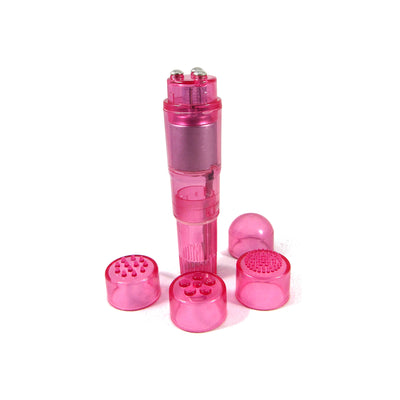 Voodoo Pocket Pleasure w/ 4 Attachments - Pink Voodoo