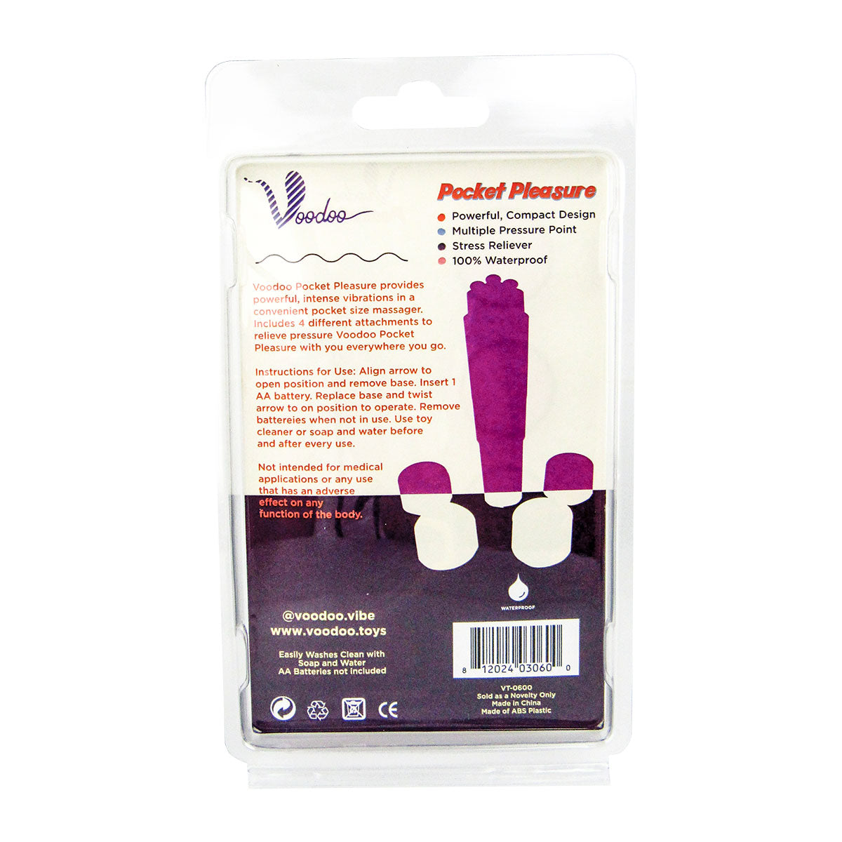 Voodoo Pocket Pleasure - Purple