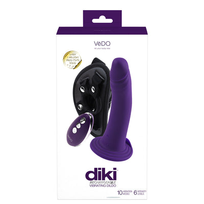 VeDO Diki Vibrating Strap-On - Purple
