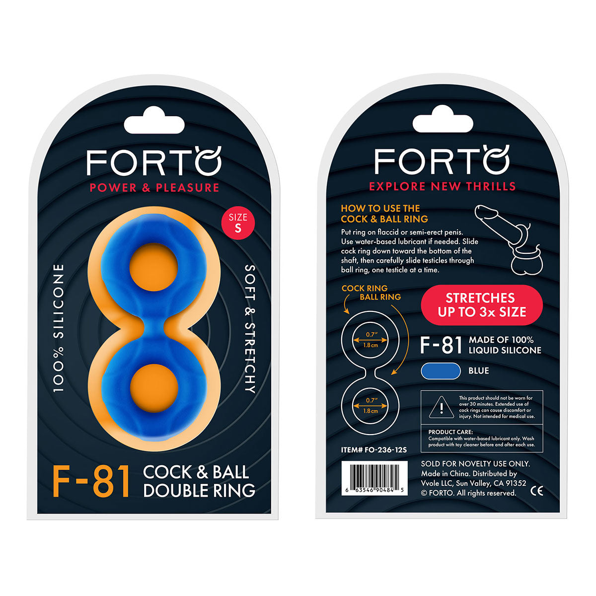 FORTO F-81 44mm Double Ring - Blue
