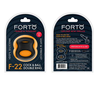 FORTO F-22 49/50mm D-Ring - Black