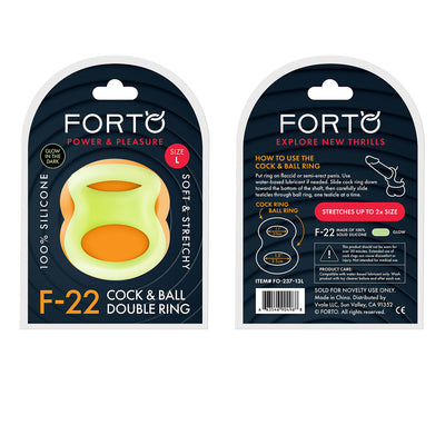 FORTO F-22 57/60mm D-Ring - Glow