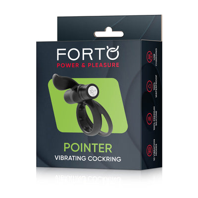 FORTO Vibrating Pointer Dual-Ring - Black