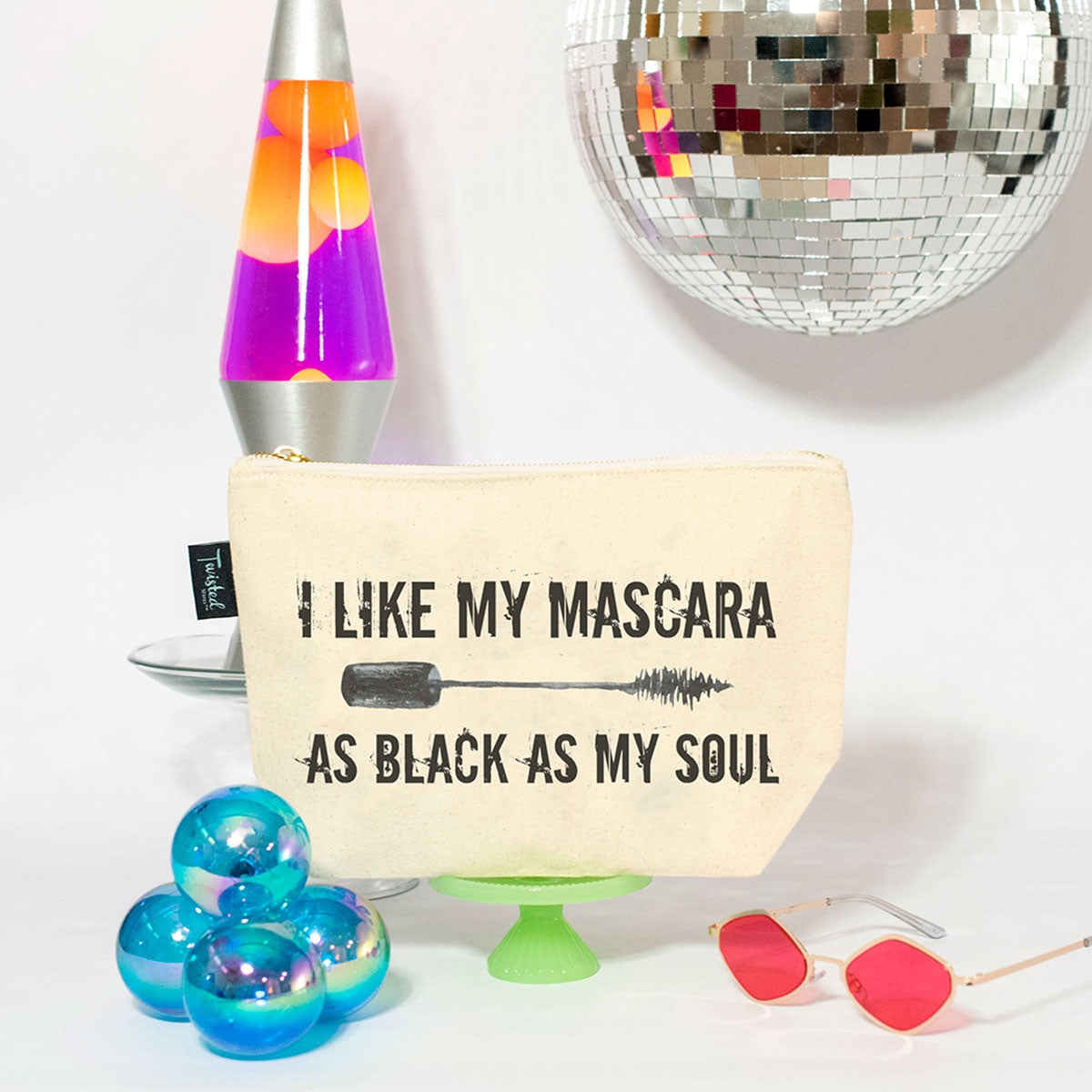 Twisted Wares I Like My Mascara as Black as Soul Bitch Bag