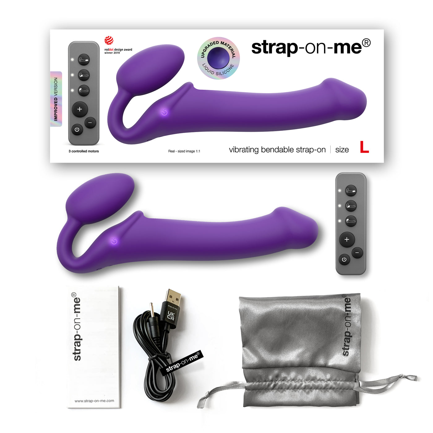 Strap-On-Me Vibe Large - Purple