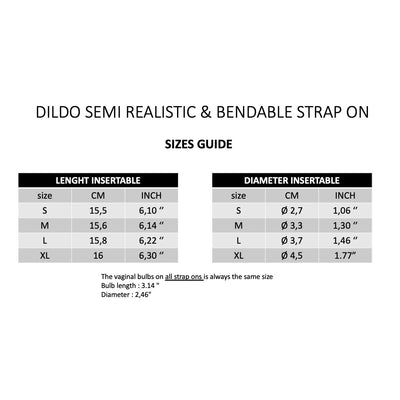 Strap-On-Me Bendable Dual Density Semi-Realistic Dil Purple Medium