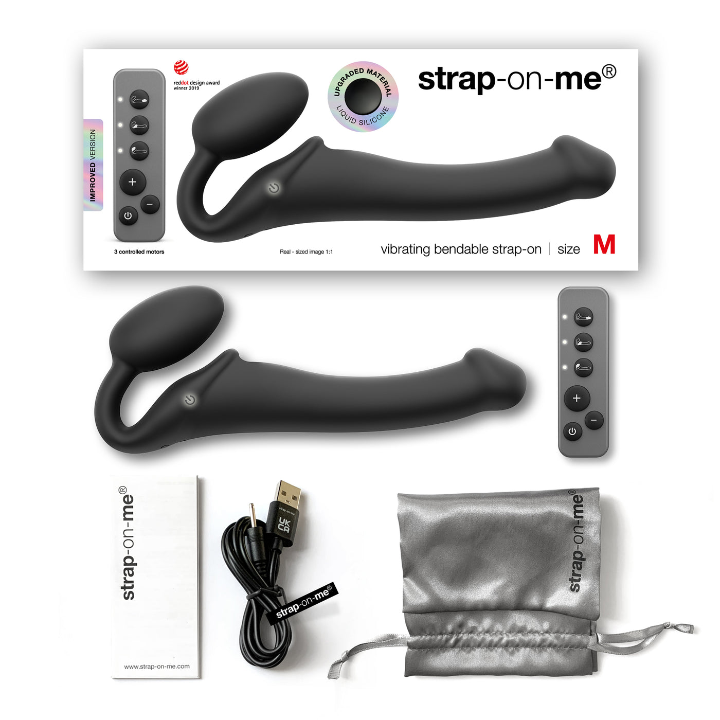 Strap-On-Me Vibe Medium - Black