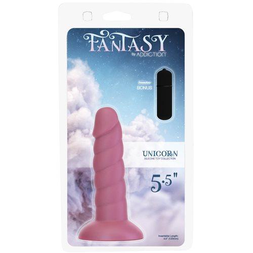 Fantasy Addiction 5.5in Unicorn Pink W/ Bullet sextoyclub.com