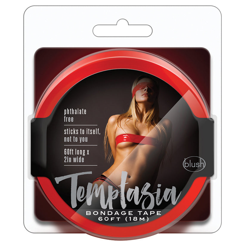 Temptasia - Bondage Tape - 60 Feet - Red Blush Novelties