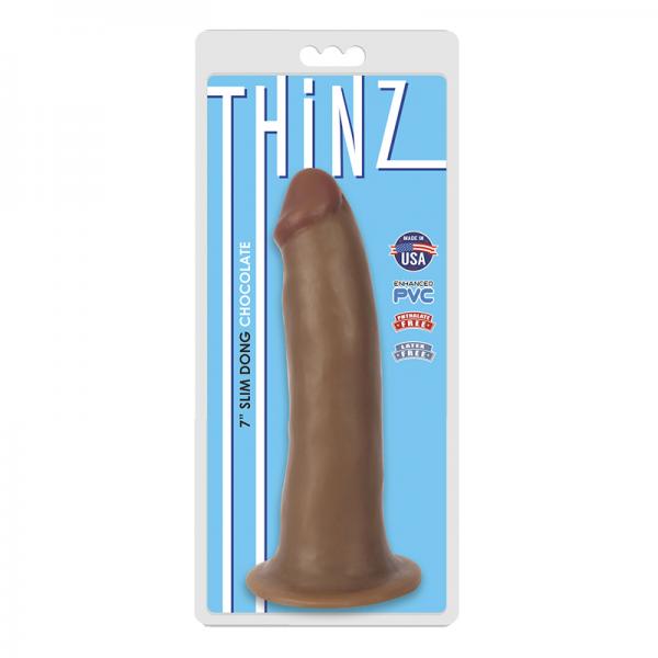 Thinz Slim Dong 7in Chocolate sextoyclub.com