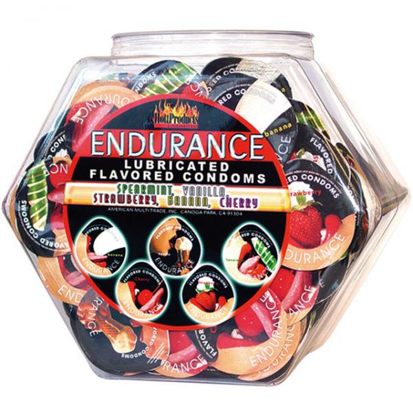 Endurance Lubricated Flavored Condoms Display Bowl SexToyClub