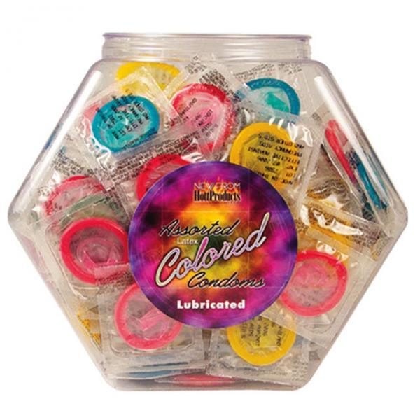 Assorted Colored Condoms Display Bowl SexToyClub