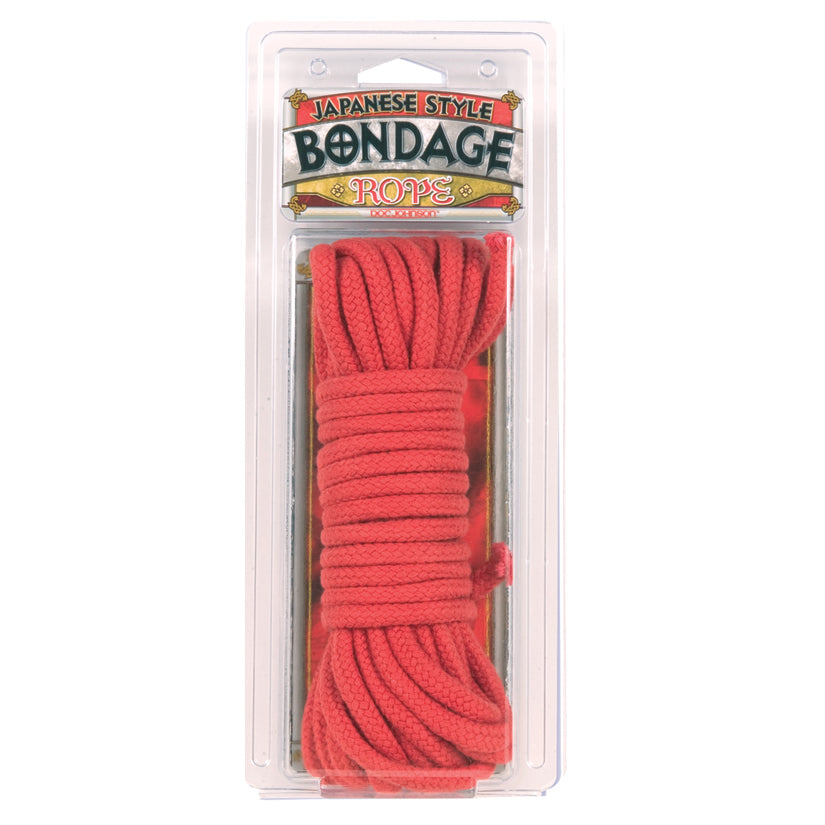 Bondage Rope - Cotton - Japanese Style - Red Doc Johnson
