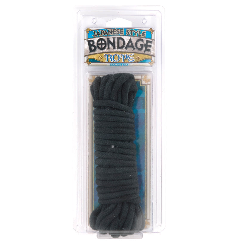 Bondage Rope - Cotton - Japanese Style - Black Doc Johnson