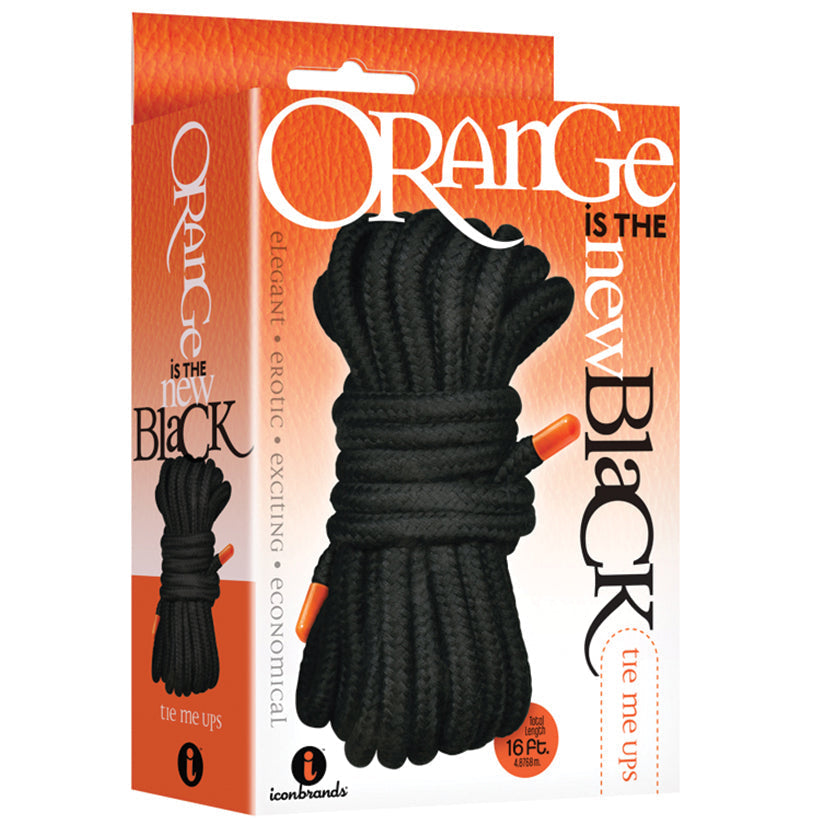 The 9's Orange Is the New Black Tie Me Ups - Black Icon Brands