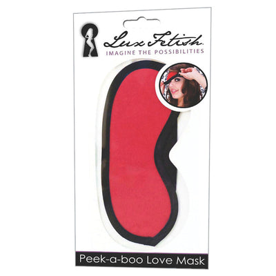 Lux Fetish Peek-A-Boo Love Mask-Red Lux Fetish