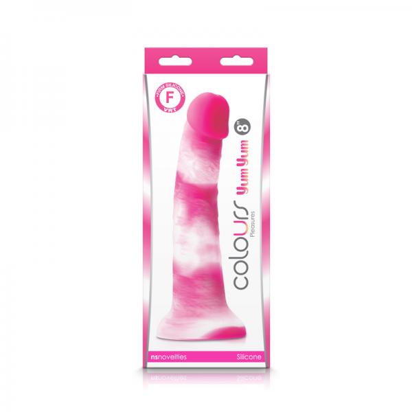 Colours Pleasures Yum Yum 8in Dildo Pink sextoyclub.com