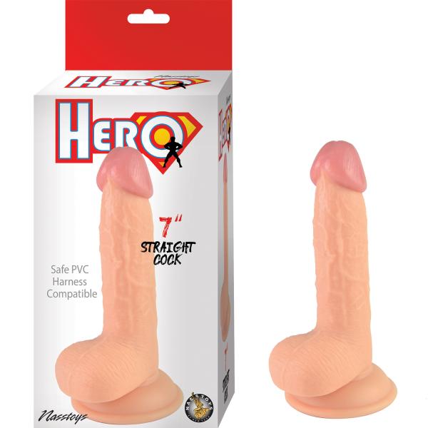 Hero 7in Straight Cock Dildo sextoyclub.com