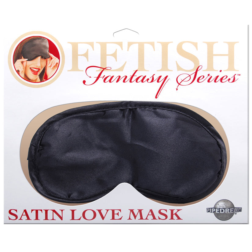 Satin Love Mask - Black Pipedream