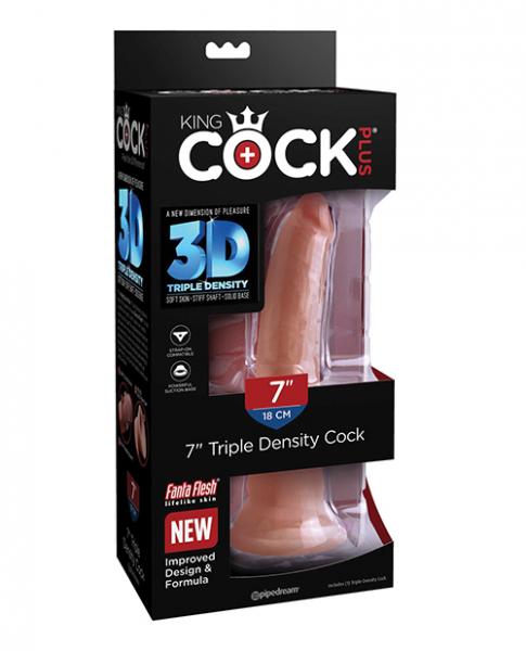 King Cock Plus 7 In Triple Density Cock Tan sextoyclub.com