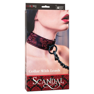 Scandal Collar With Leash CalExotics