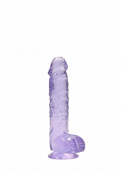 Real Cock 6in Realistic Dildo W/ Balls Purple sextoyclub.com