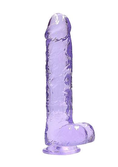 Real Cock 9in Realistic Dildo W/ Balls Purple sextoyclub.com