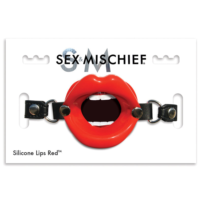 Sex and Mischief Silicone Lips - Red Sportsheets