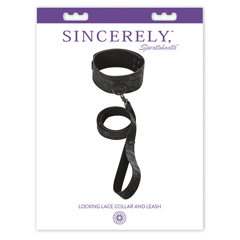 Sincerely Locking Lace Collar and Leash Sportsheets