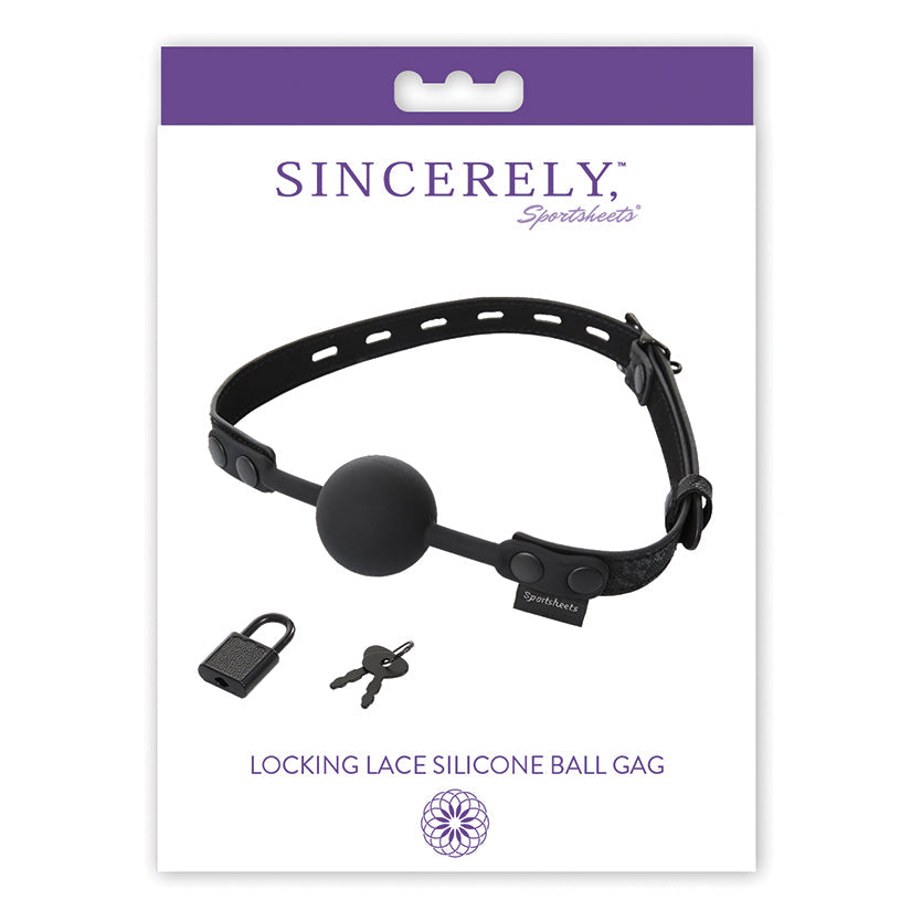 Sincerely Locking Lace Ball Gag Sportsheets