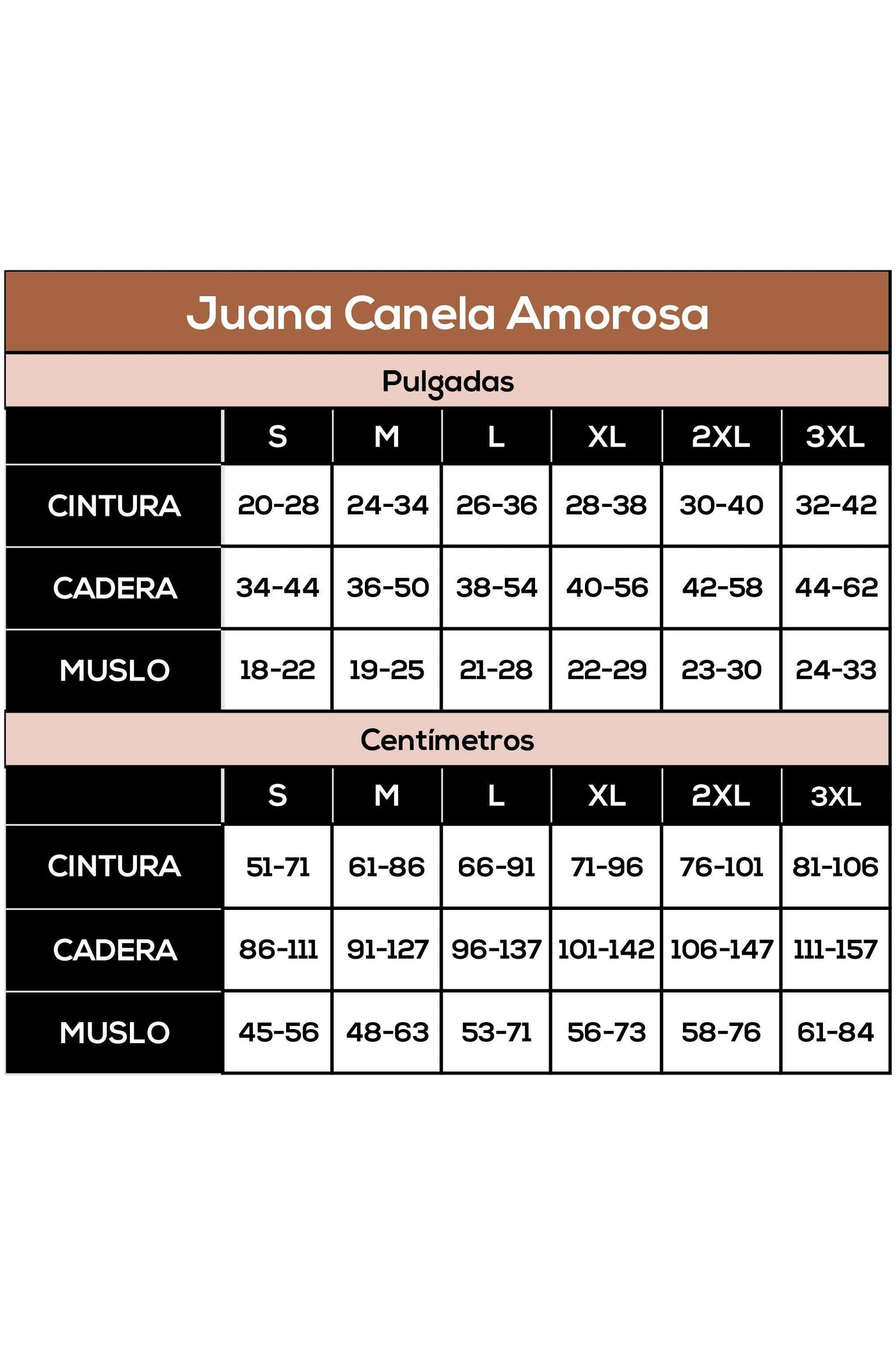 Juana Canela Amorosa </br>Faja completa senos libres pierna larga control de abdomen y realce de cadera Juana Canela