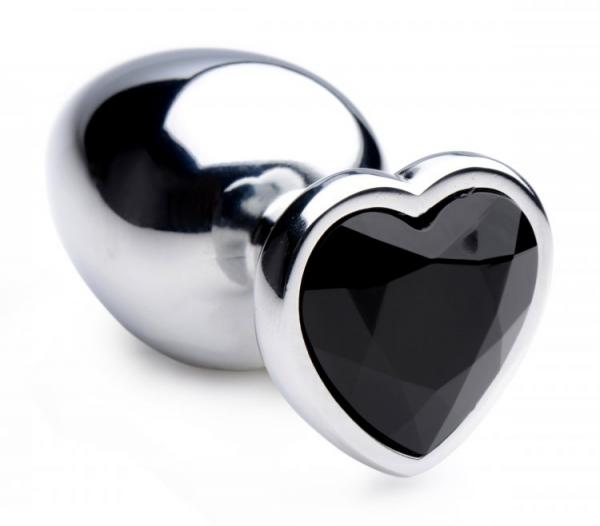 Booty Sparks Black Heart Gem Anal Plug Large sextoyclub.com