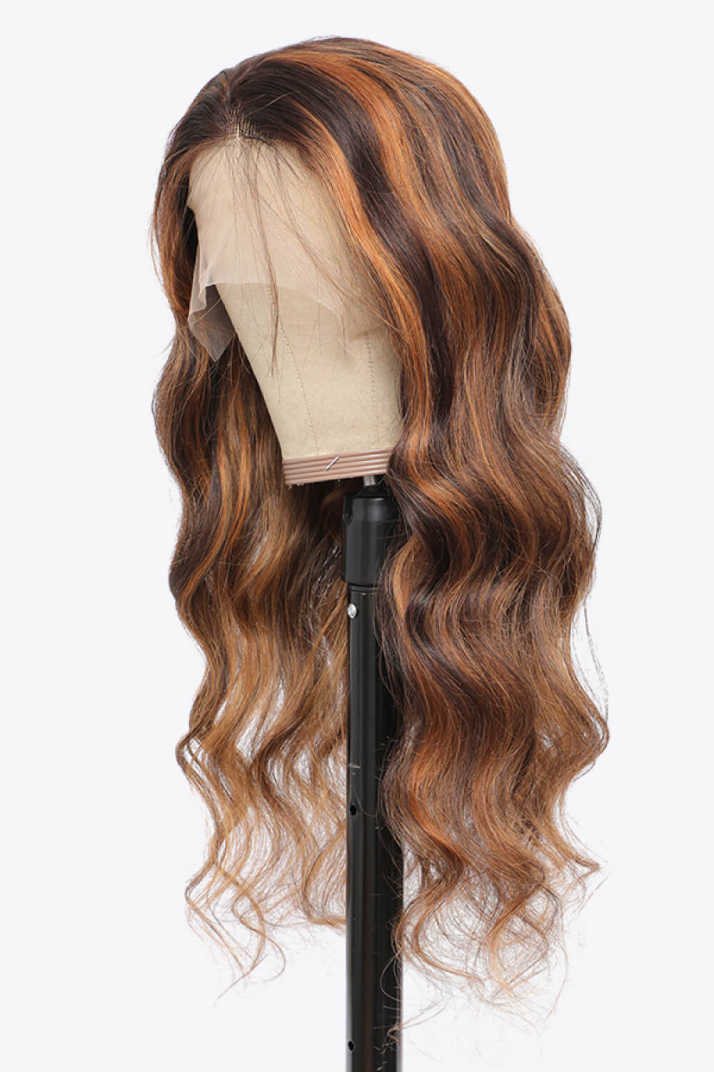 18" #P4/27 13x4 Lace Front Wigs Hightlight Human Hair Body Wave150% Density