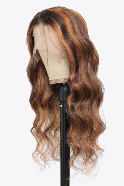 18" #P4/27 13x4 Lace Front Wigs Hightlight Human Hair Body Wave150% Density
