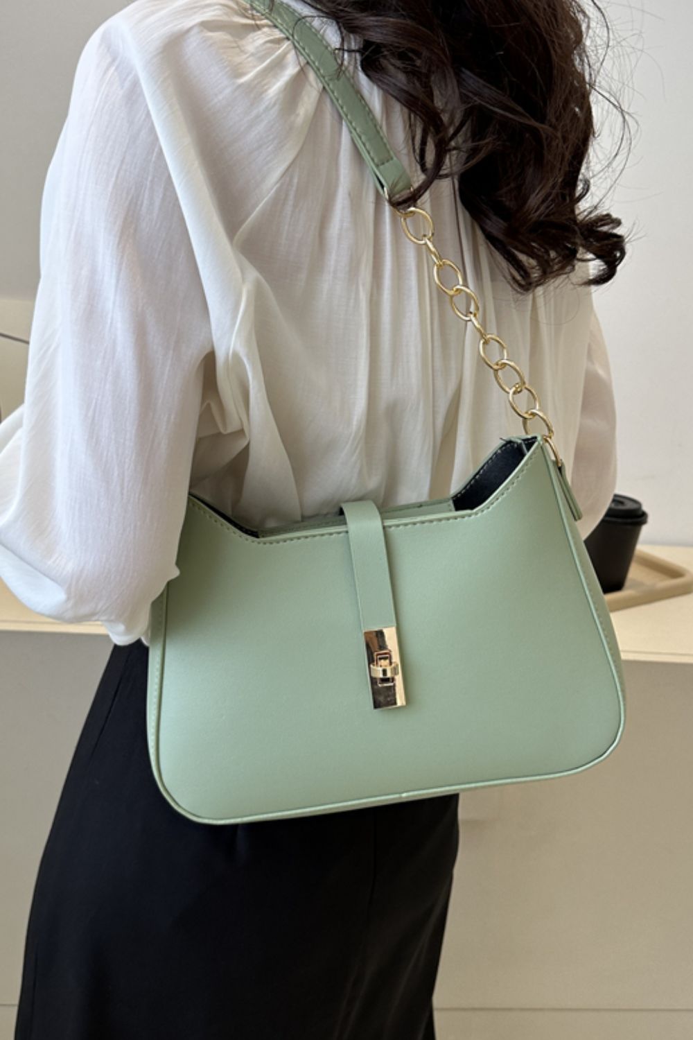 PU Leather Shoulder Bag