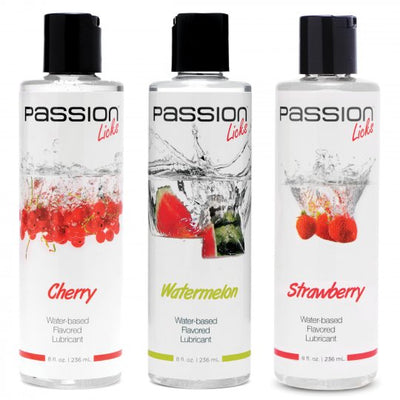 Passion Licks 3 Piece Flavored Lube Set Sex Distribution